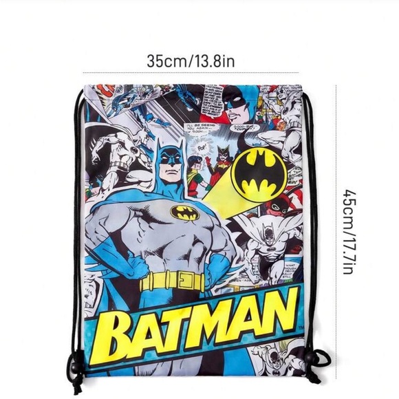 Batman Comic Print Drawstring Bag - Picture 5 of 6